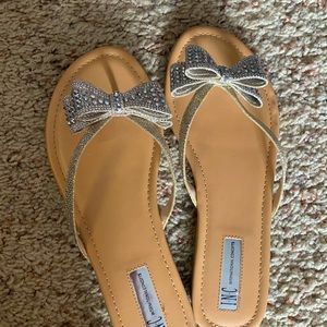 INC sparkle sandals